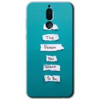 Huawei Mate 10 Lite Kılıf Baskılı Kapak - Want You + 5D Tam Kaplayan Cam