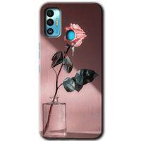 Potkal Hediye Fabrikası Tecno Spark 7T Kılıf HD Desen Baskılı Arka Kapak - Retro Gül