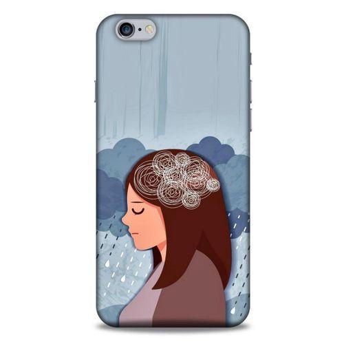 Apple Iphone 6 Plus Kılıf Depresyon (30) Silicone Case Şeker Pembe Sarı