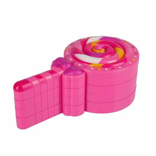 Çocuk Lolipop Şekilli 4 Katlı Makyaj Güzellik Seti