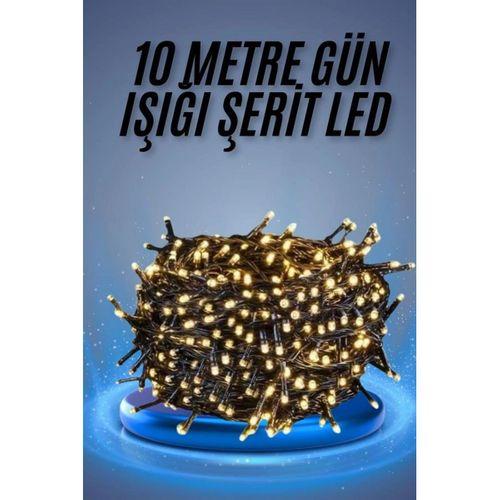 Led Işık Ağaç Süsleme Ampüllü Dekoratif Aydınlatma 10 Metre Gün Işığı