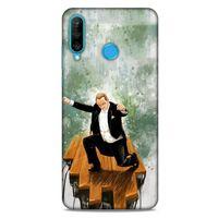 Huawei P30 Lite Kılıf Atatürk (42) Rugged Armor Kılıf Yeşil Tasarım