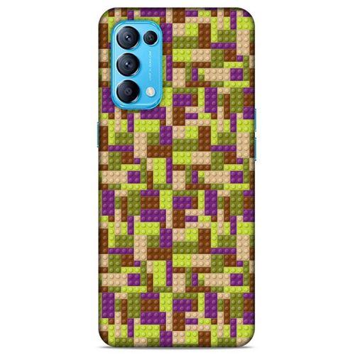 Lopard Oppo Reno 5 5G Uyumlu Kılıf BloX (50) Shockproof Kılıf Kahve Yeşil
