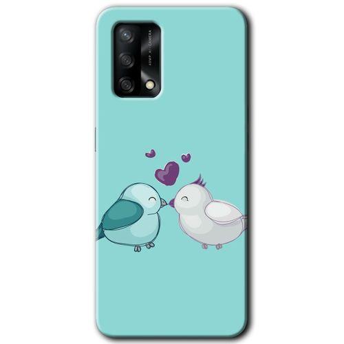 Oppo A54 Kılıf HD Desen Baskılı Arka Kapak - Mutlu Kuşlar + Kırılmaz Cam