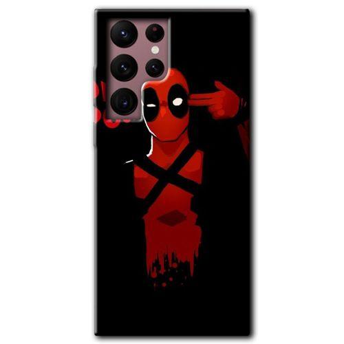 Samsung Galaxy S22 Ultra HD Baskılı Kılıf + 9D Tam Ekran Koruyucu - DeadPool 4