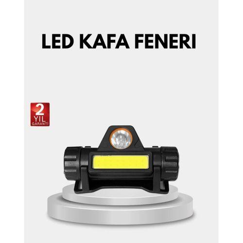 Profesyonel Şarjlı Led Kafa Lambası – Uzun Mesafe + Ortam Aydınlatması