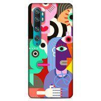 Lopard Xiaomi Mi Note 10 Pro Uyumlu Kılıf Soyut Sanat (14) Desenli Lansman Kılıf