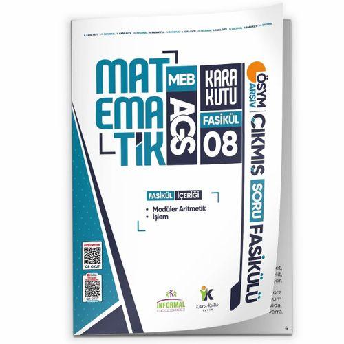 2026 MEB-AGS Matematik Kara Kutu Akademik 8 Fasikül ÖSYM Çıkmış Soru İşlem ve Modüler Fasikül