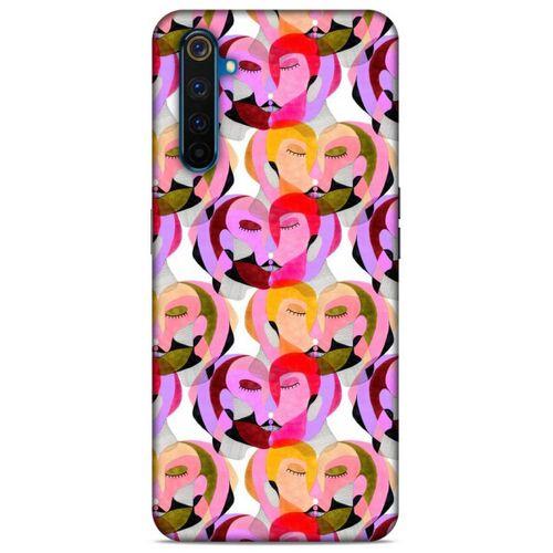 Lopard Oppo Realme 6 Pro Uyumlu Kılıf Sürreal Yüzler ♀ (2) Kabı Desenli