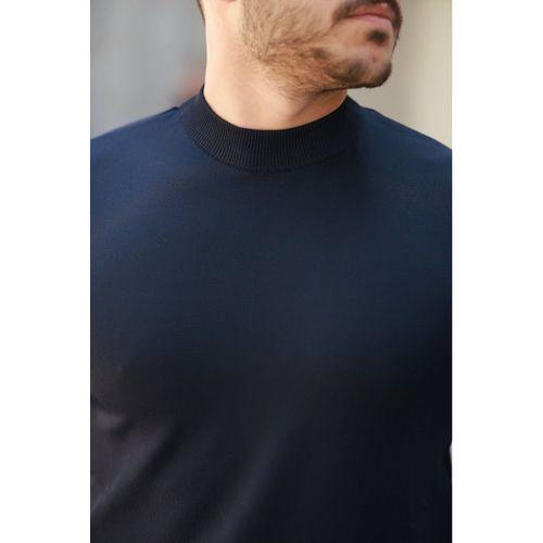 Erkek Yarım Balıkçı Yaka Kısa Kollu Tişört