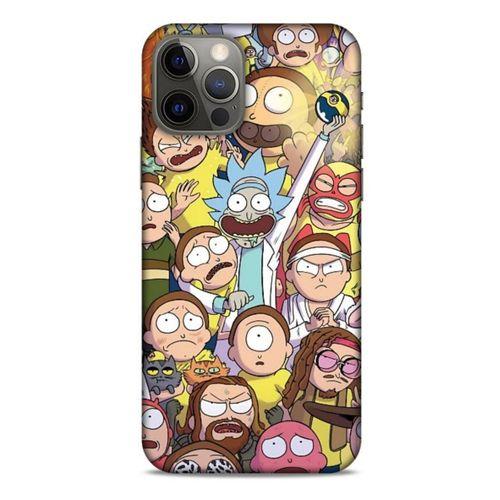 Apple iPhone 12 Pro Uyumlu Kılıf Rick And Morty (34) Slim Armor Kılıf Manager Morty
