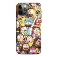 Apple iPhone 12 Pro Uyumlu Kılıf Rick And Morty (34) Slim Armor Kılıf Manager Morty