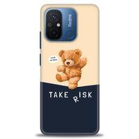 Xiaomi Redmi 12C Kılıf HD Baskılı Kılıf - Take Risk + Tam Ekran Koruyucu