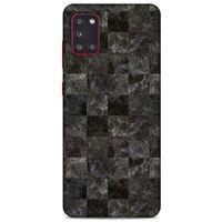 Mermer Desenli (47) Tema Crystal Flex Kılıf Zeytin Samsung Galaxy A31 Kılıf
