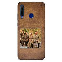 Huawei Y6P Kılıf Atatürk (25) Antişok Kapak Kahve Kumlar