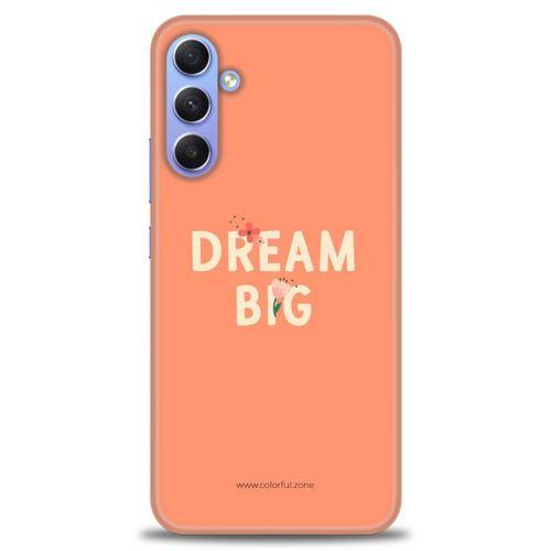 Samsung Galaxy A34 Kılıf HD Baskılı Kılıf - Dream Big + Tam Ekran Koruyucu