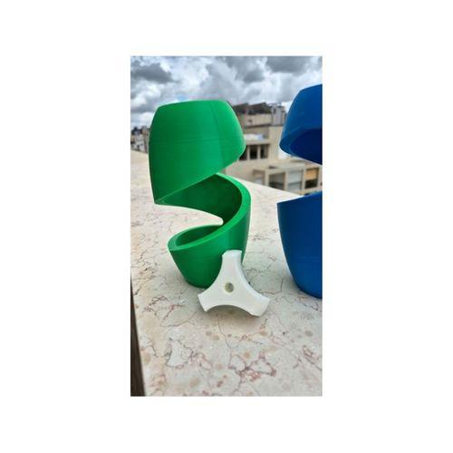 Dönme Saksısı için Ahşap Lale Tutucu (Bu ürün Sadece Plastik parçadır - Almadan Önce Soru Sorabilirsiniz)