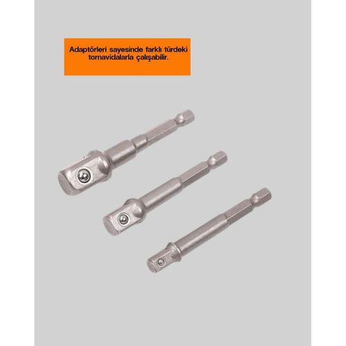 Ergonomik 16 Parça Bits Tornavida Uç Ve Adaptör Seti