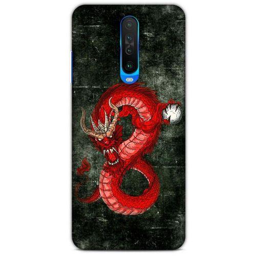 Xiaomi Redmi K30 5G Kılıf Dragons (23) Ultra Koruma Kılıfı Tatoo Kırmızı Ejderha
