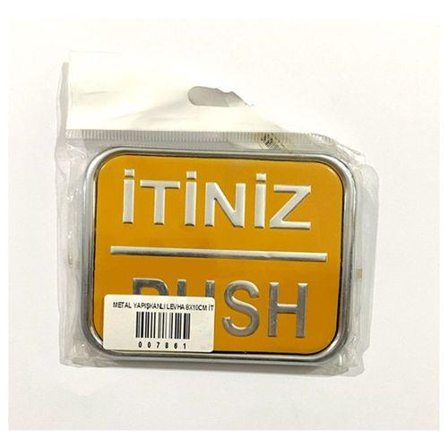 Metal Yapışkanlı Levha 8X11Cm İtiniz