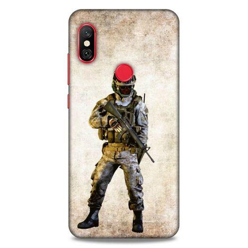 Lopard Xiaomi Redmi Note 6 Pro Uyumlu Kılıf GameX (21) Koruyucu Kapak Soldier