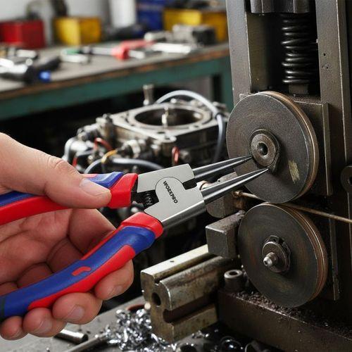 WORKPRO WP231152 180MM Cr-V Düz Yaylı Profesyonel İç Segman Pensesi