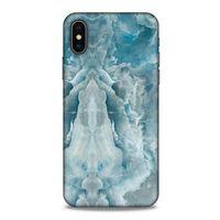 Apple Iphone X Uyumlu Kılıf Mavi Delisi (8) Baskılı Kılıf Mermer