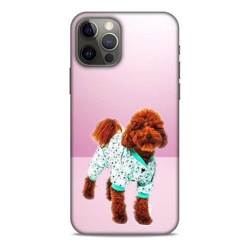 Apple iPhone 12 Pro Kılıf Köpek Kıyafetleri (33) Hybrid Kılıf Poodle Pijama