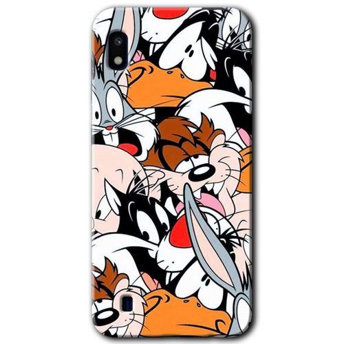 Galaxy A10 Kılıf HD Desen Baskılı Arka Kapak - Karakterler + Kırılmaz Cam
