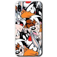 Galaxy A10 Kılıf HD Desen Baskılı Arka Kapak - Karakterler + Kırılmaz Cam