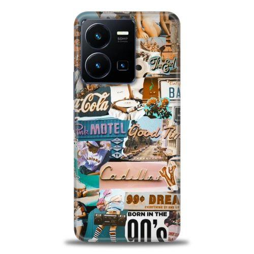 Xiaomi Redmi Note 12 5G Kılıf HD Baskılı Kılıf - Pink Motel + Tam Ekran Koruyucu