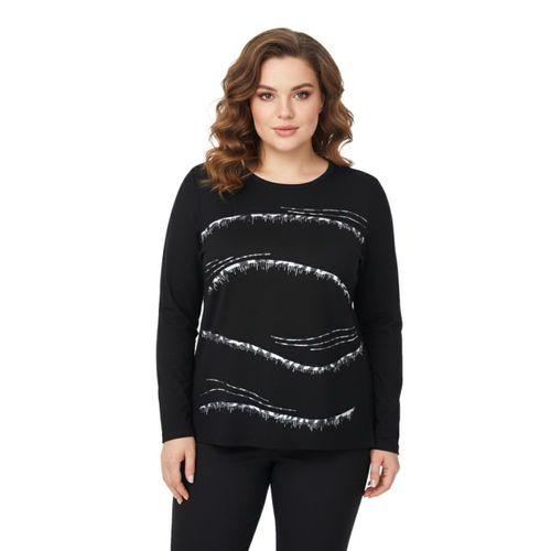 Kadın Siyah Sıfır Yaka Taşlı Bluz BGL-ST05155