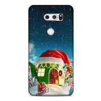 LG K50S Kılıf Snowix (2) Kabı Yeşil Kırmızı