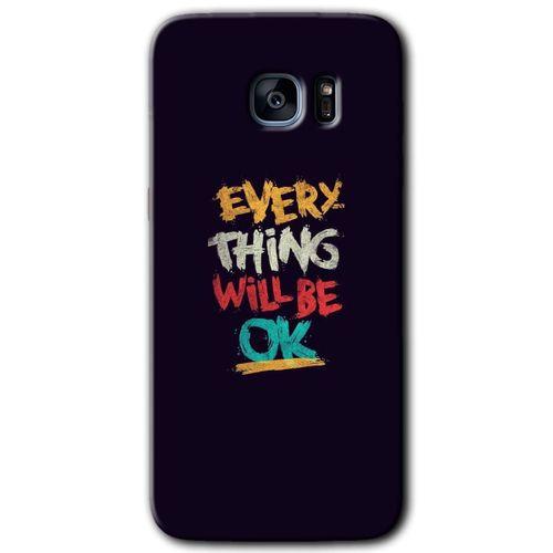 Galaxy S7 Edge Kılıf HD Desen Baskılı Arka Kapak - Everything + Kırılmaz Cam