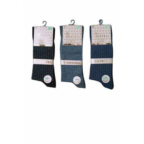 Hititli Gold Dikişsiz Bambu Erkek Çorap Asorti Renkler 1 Adet