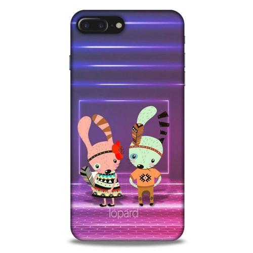 Apple Iphone 8 Plus Kılıf FunnyMaX (4) Koruma Kılıfı Mor Pembe