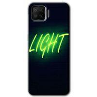 Oppo A73 Kılıf HD Desen Baskılı Arka Kapak + Temperli Cam - Neon İnscription