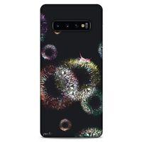 Y.Liva-2021 Özel Seri Siyah Soyut-100 Samsung Galaxy S10 Plus Kılıf Silikon Kapak