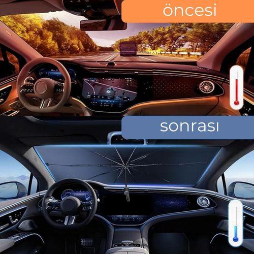 Renault Symbol, Dacia Sandero, Opel Corsa, Ford Ka, Peugeot 208 Uyumlu Oto Şemsiye