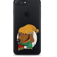 Zoologix (85) Apple Iphone 8 Plus Şeffaf Kılıf Silikon Desenli