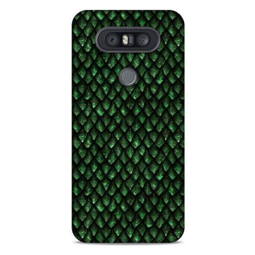 LG K41S - K51S Kılıf Dragons (5) Koruma Kabı Ejderha Koyu Yeşil Pul