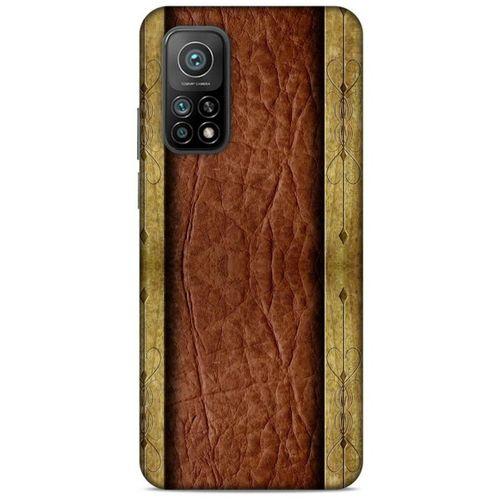 Xiaomi Mi 10T Pro 5G Kılıf Patchwork (24) Darbe Emici Kılıf Kahve Sarı