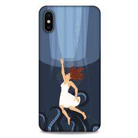 Apple iPhone XS Max Kılıf Depresyon (43) Thin Fit Kılıf Mavi Tonları
