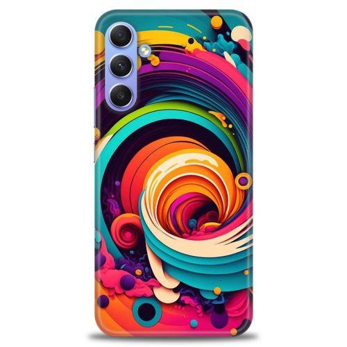 Samsung Galaxy A24 Kılıf HD Baskılı Kılıf - Renk Hortumu + Tam Ekran Koruyucu