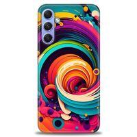 Samsung Galaxy A24 Kılıf HD Baskılı Kılıf - Renk Hortumu + Tam Ekran Koruyucu