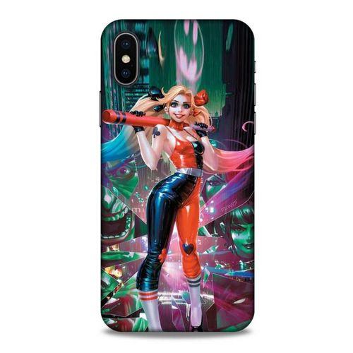 Apple iPhone XS Uyumlu Kılıf Harley Quinn (44) Tough Armor Kılıf Gri-kuşkonmaz