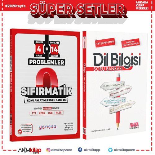 YarıÇap Yayınları TYT Problemler Sıfırmatik ve AKM Dil Bilgisi Soru Bankası Seti 2 Kitap