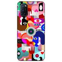 Lopard Oppo A72 Uyumlu Kılıf Soyut Sanat (21) Baskılı Koruyucu Kapak