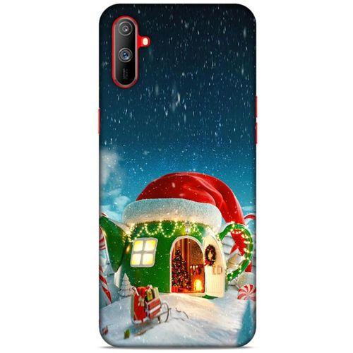 Oppo Realme C3 Kılıf Snowix (2) Kabı Yeşil Kırmızı