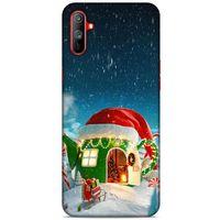 Oppo Realme C3 Kılıf Snowix (2) Kabı Yeşil Kırmızı